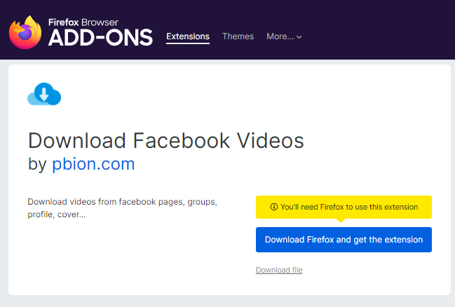 download video in firefox