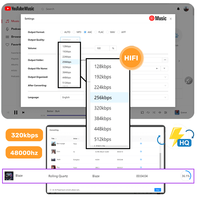 Download YouTube Music to MP3 320kbps High Quality