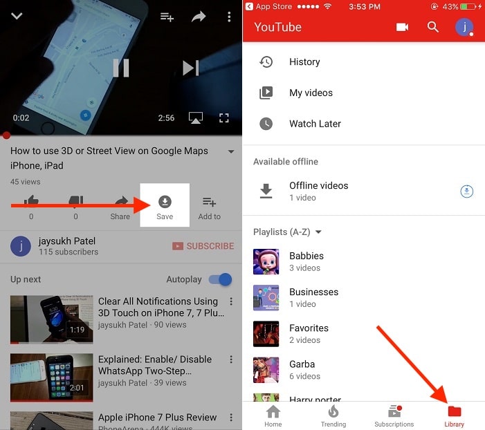 download youtube iphone