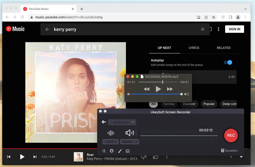 listen to recorded youtube music