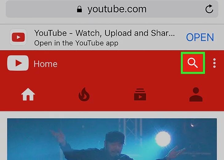 search video on youtube browser