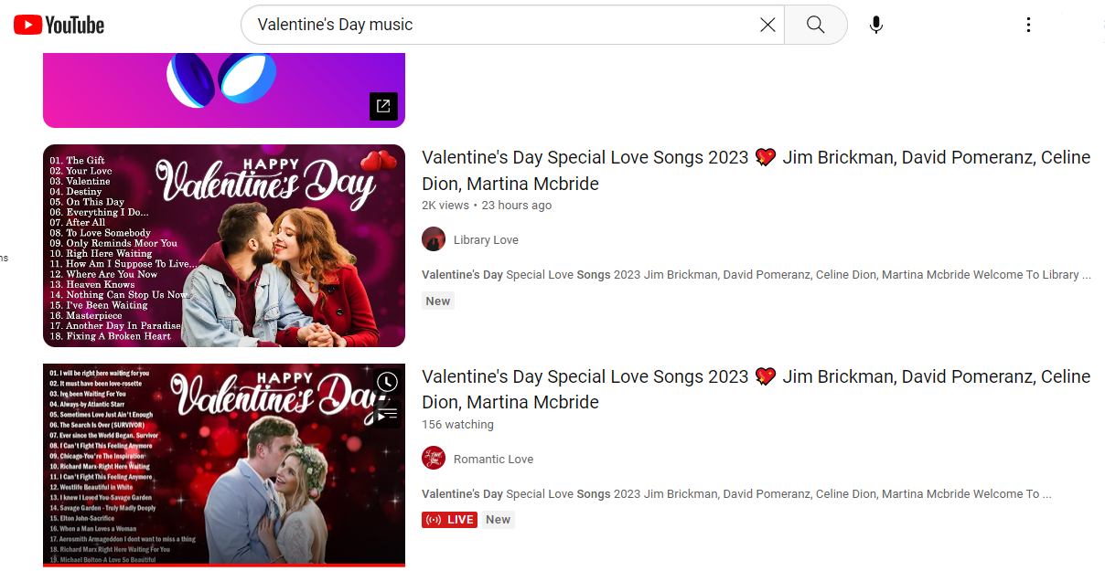 free download Valentine's Day songs