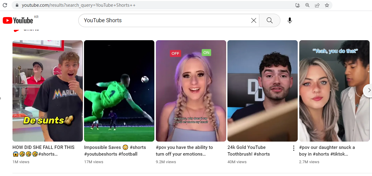 download YouTube Shorts on android