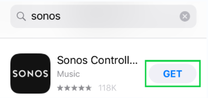 install Sonos app on iOS