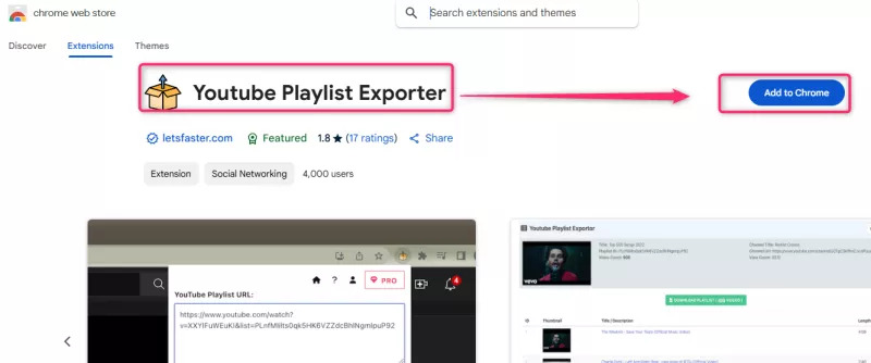 youtube playlist exporter
