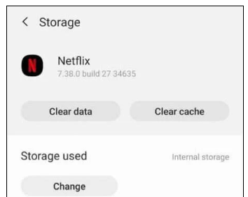 clear Netflix cache