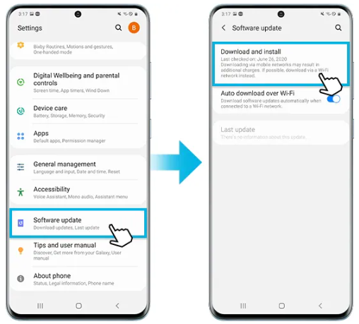 update Android software