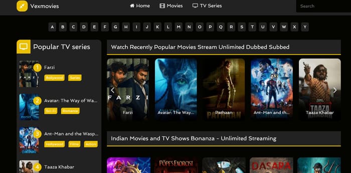 best FBOX alternative - VexMovies