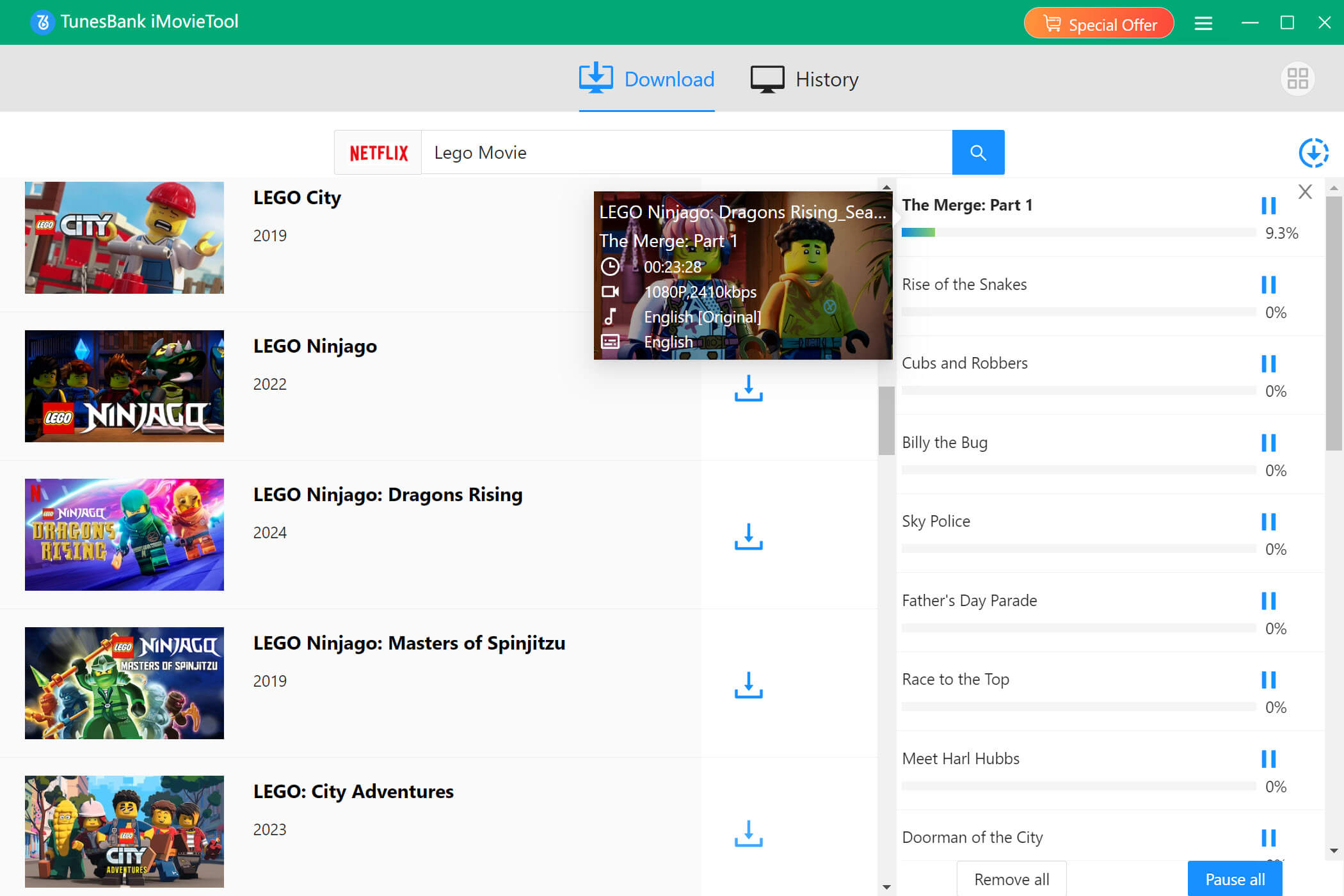 download movie from netflix