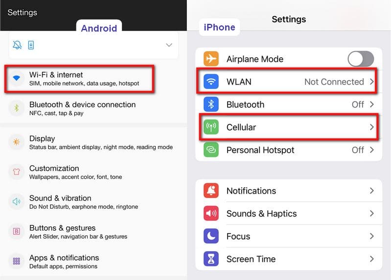 check internet connection
