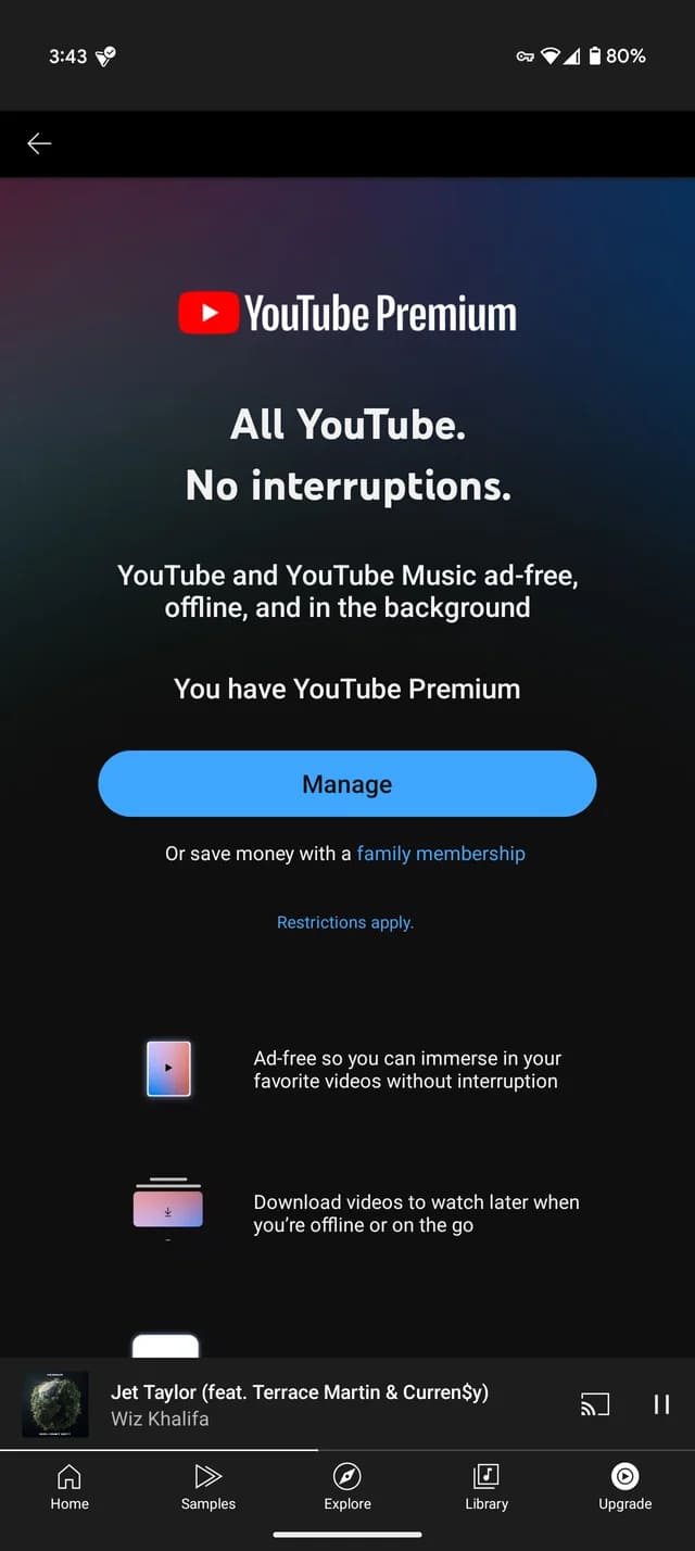 YouTube Music Premium